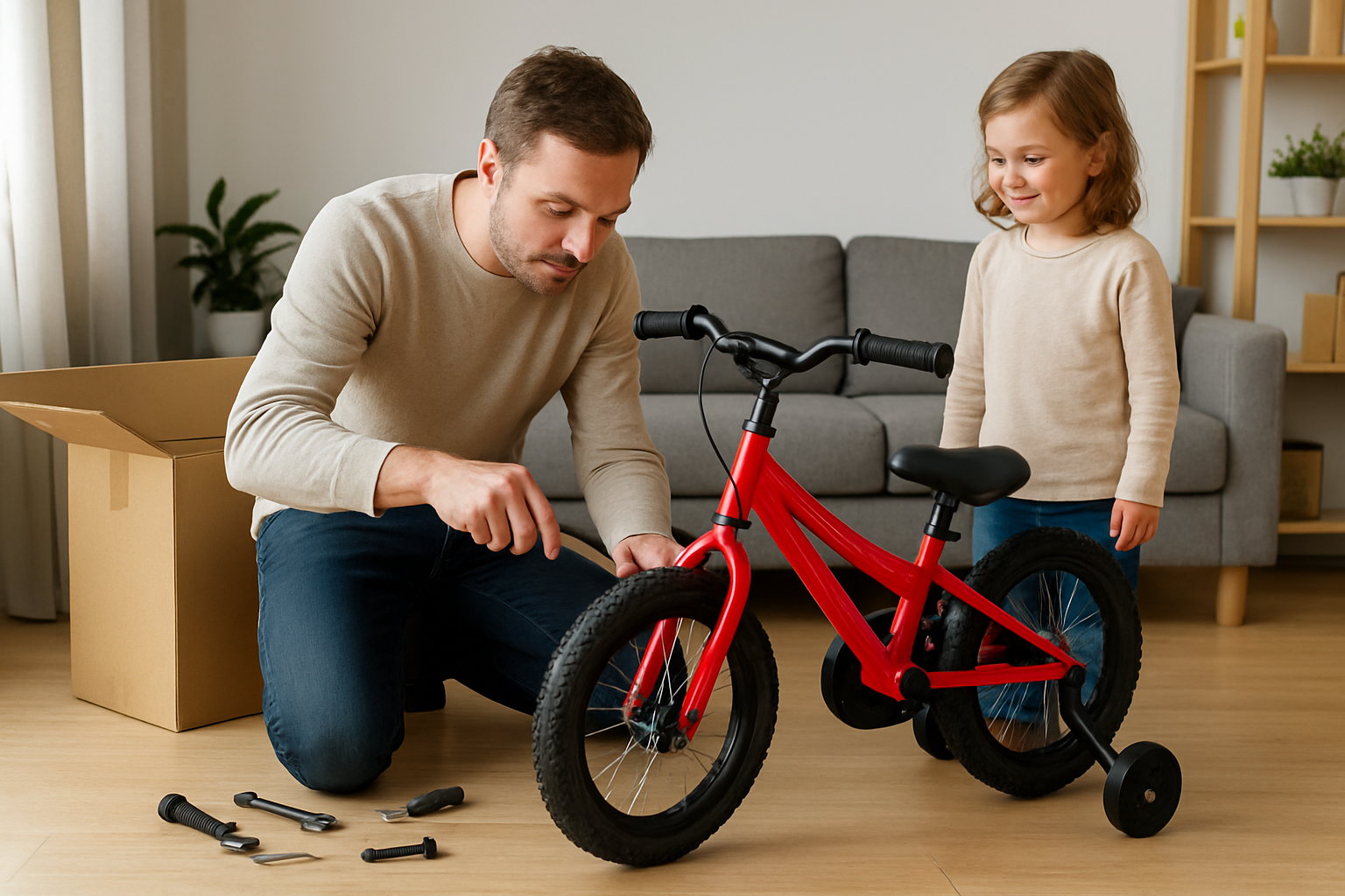 Montagehandleiding kinderfiets 3 jaar