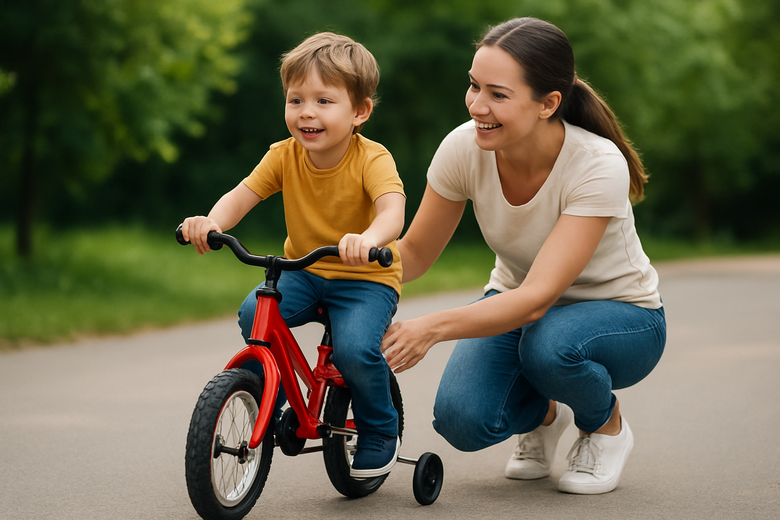 Fietstraining voor jonge kinderen (3-6 jaar)