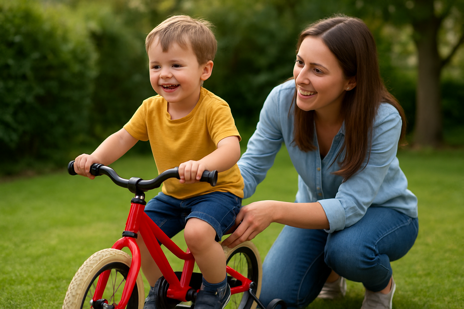 Fietsroute naar school met een omafiets