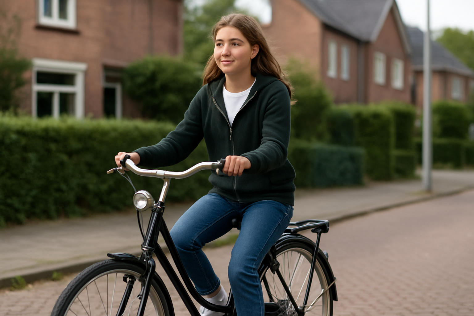 Omafiets voor scholieren